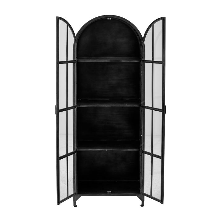 Vitrina Negra Cristal Hierro, 56'5 Cm