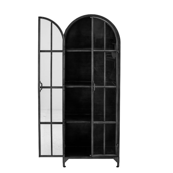 Vitrina Negra Cristal Hierro, 56'5 Cm