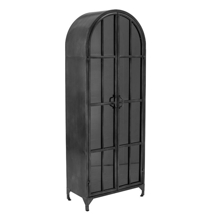 Vitrina Negra Cristal Hierro, 56'5 Cm