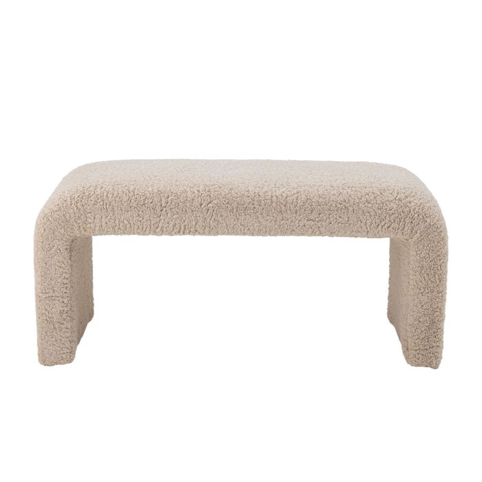 Banco Bobbie Tejido Borreguito, 100 Cm