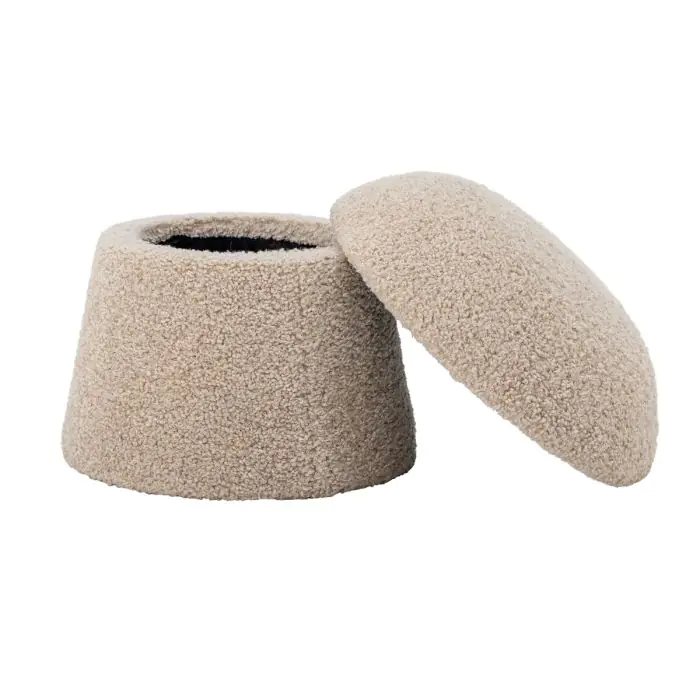 Puff Bocca Tejido Borreguito, 46 Cm