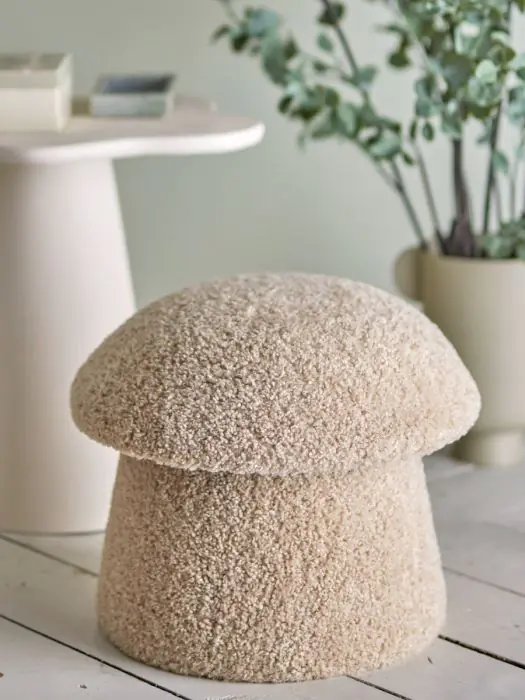 Puff Bocca Tejido Borreguito, 46 Cm
