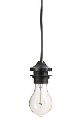 Lámpara de Techo Ratán Negro, 75'5 Cm