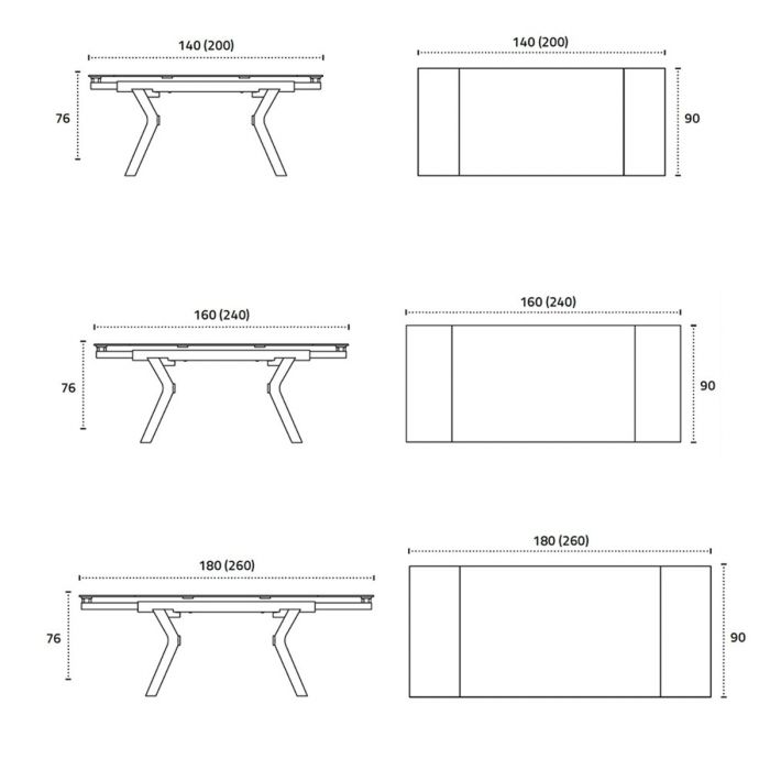 Mesa Extensible italiano