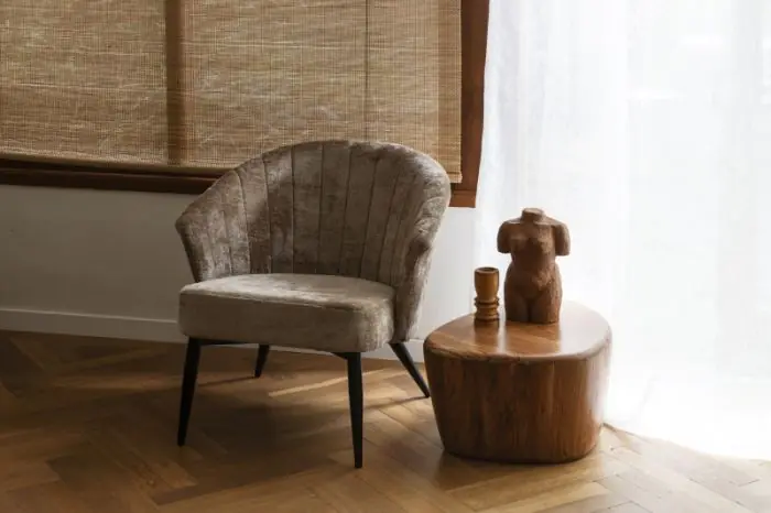 Mesa Centro Madera Acacia Marrón, 58 Cm
