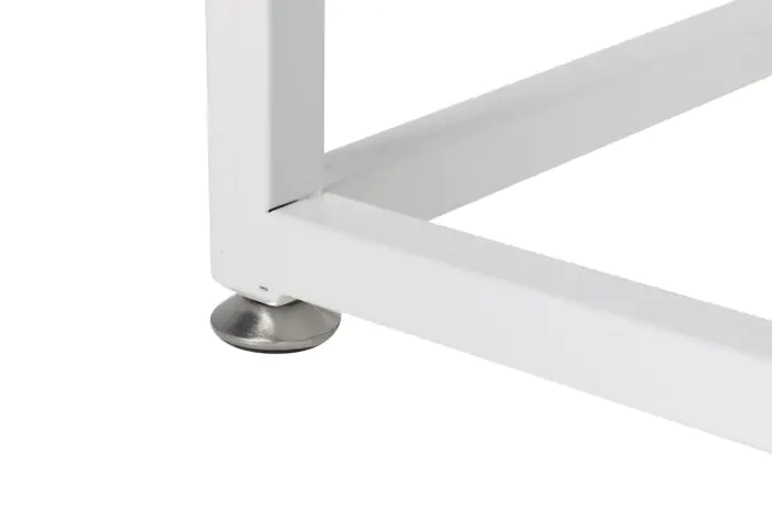 Armario Madera Olmo Reciclado Metal Blanco, 81x51x170 Cm