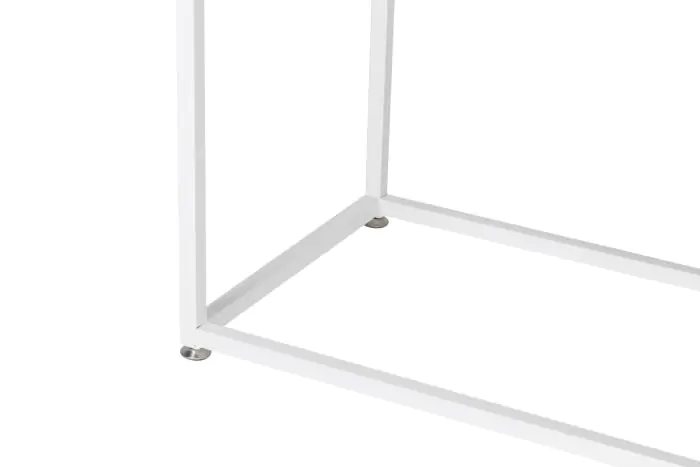 Armario Madera Olmo Reciclado Metal Blanco, 81x51x170 Cm