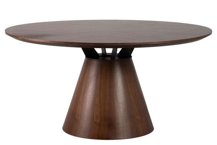 Mesa comedor surrey madera nogal redonda