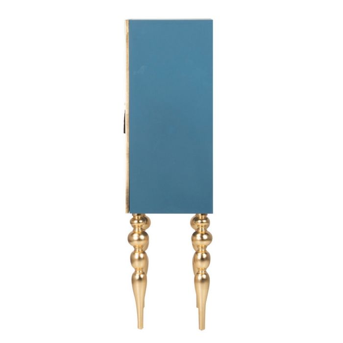 Armario Impreso Madera Abedul Azul Oro, 78 Cm