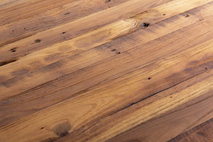 Mesa Comedor Redonda Madera Teca Natural 120 Cm