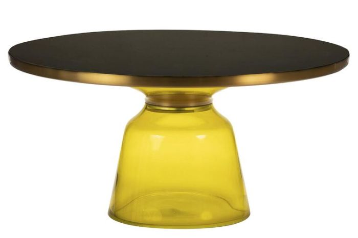 Mesa centro metal cristal