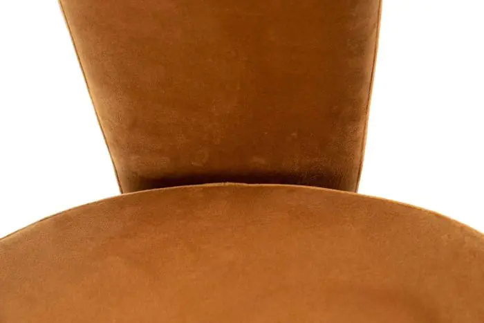 Silla Terciopelo Mostaza 49x54x78 Metal Negro Dorado