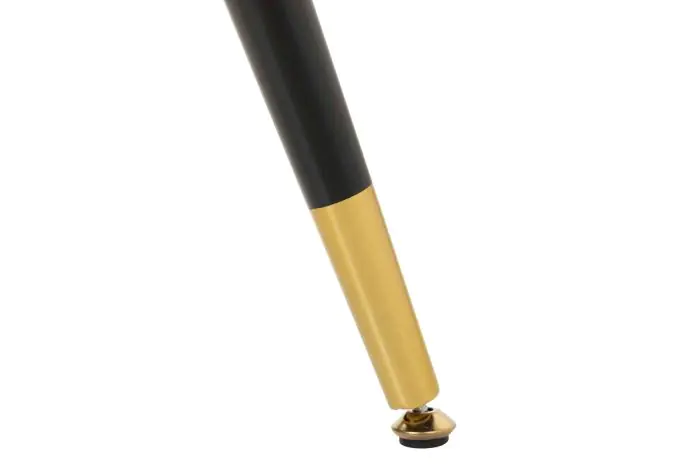 Silla Terciopelo Mostaza 49x54x78 Metal Negro Dorado