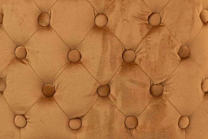 Taburete Bar Terciopelo Mostaza 46x53x105 Cm