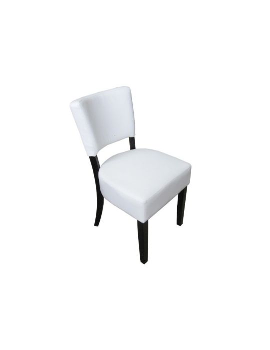 Silla Contemporánea Blanca, Piel Sintética 82 Cm
