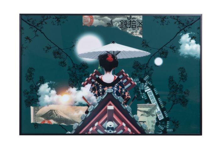 Cuadro Paisaje Geisha Lienzo, 1,20 Cm