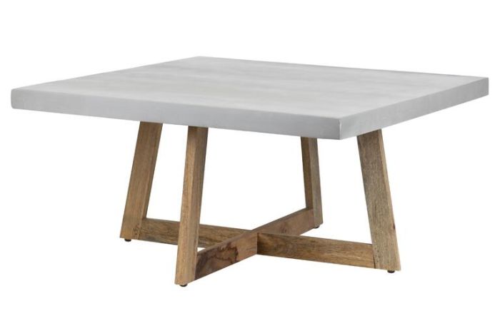 Mesa centro hoyvik piedra madera