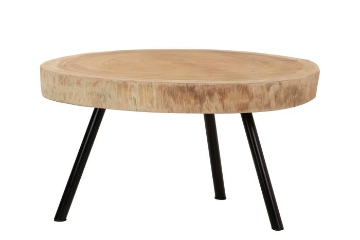 Mesa Centro Artesanal Madera Nogal
