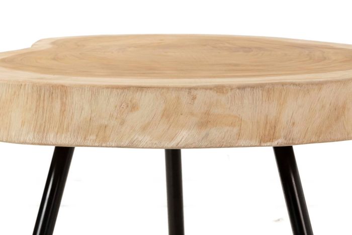 Mesa Centro Madera Nogal Natural, 100x70x43 Cm