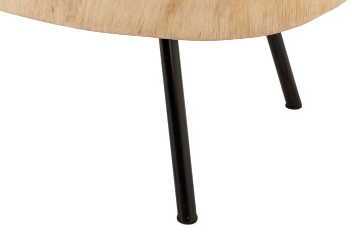 Mesa Centro Madera Nogal Natural, 100x70x43 Cm