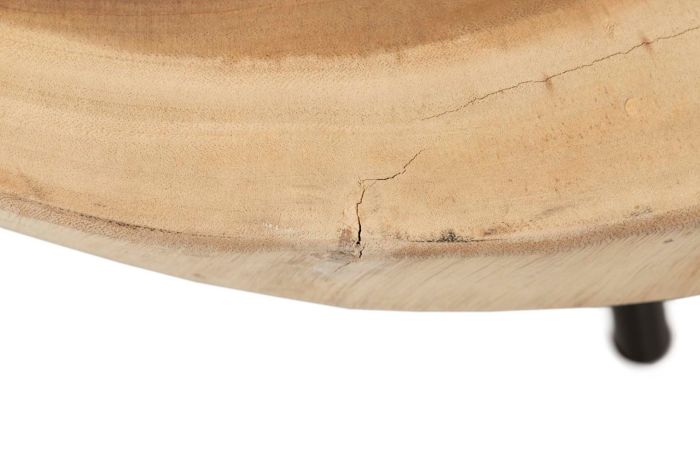 Mesa Centro Madera Nogal Natural, 100x70x43 Cm