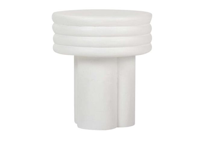 Mesa AUXILIAR Sedit fibra de vidrio blanco interior exterior
