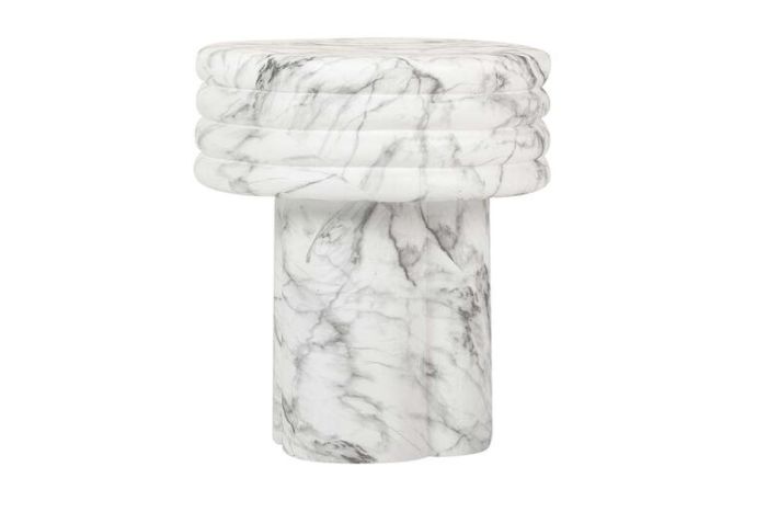 Mesa auxiliar sedit blanco interior exterior