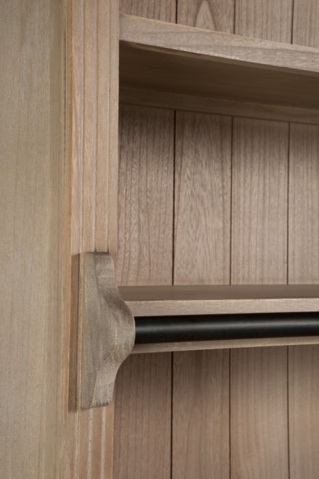 Librería Con Escalera De Estilo Francés , Natural 200 Cm
