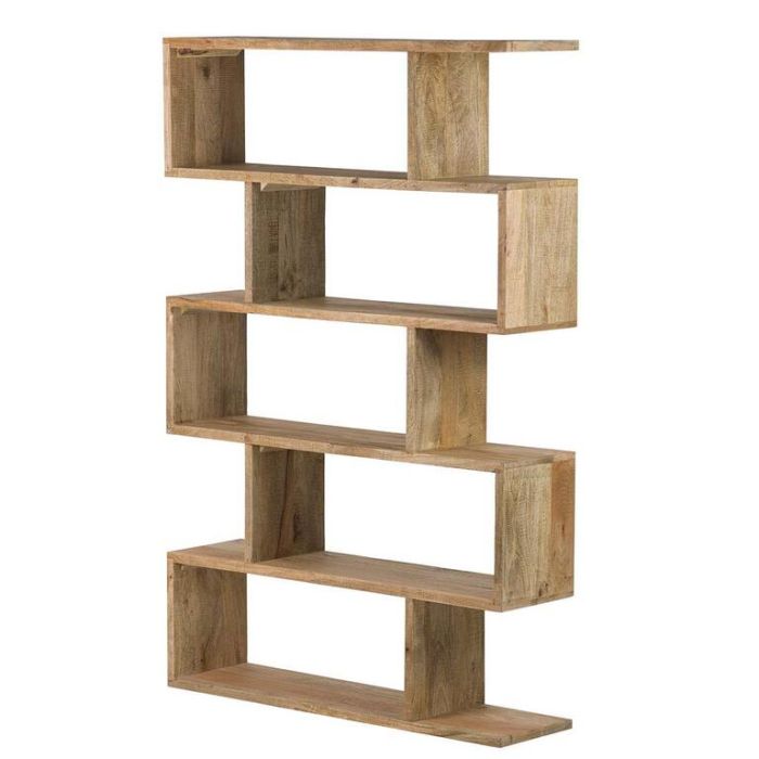 Librería solara madera 5 espacios