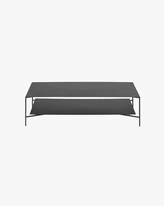 Mesa Centro Industrial Metal Negro