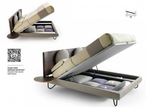 Cama Cabecero Tapizado, 150 Cm