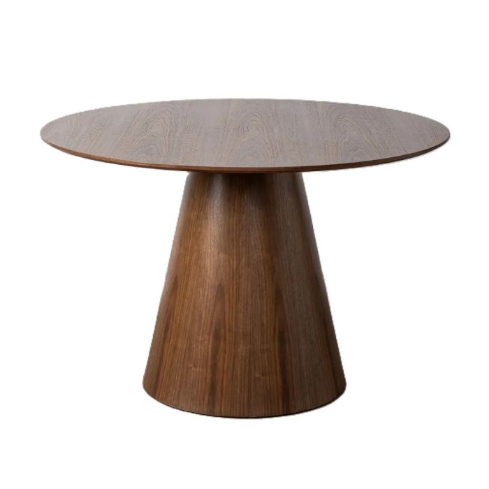Mesa de comedor nórdica moderna en dm marrón.