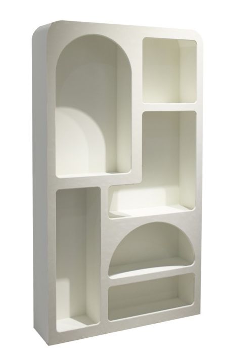 Estantería Diseño Ibicenco Blanco Madera Dm, 180 Cm