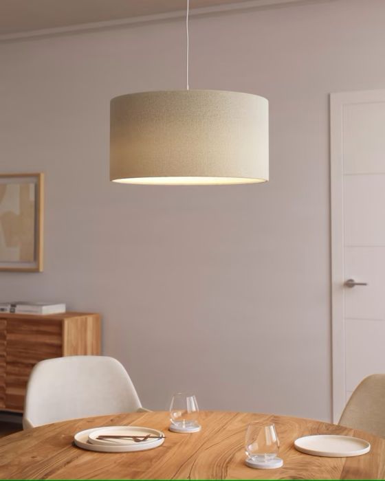 Pantalla Nazli Lámpara Techo Beige, 50 Cm
