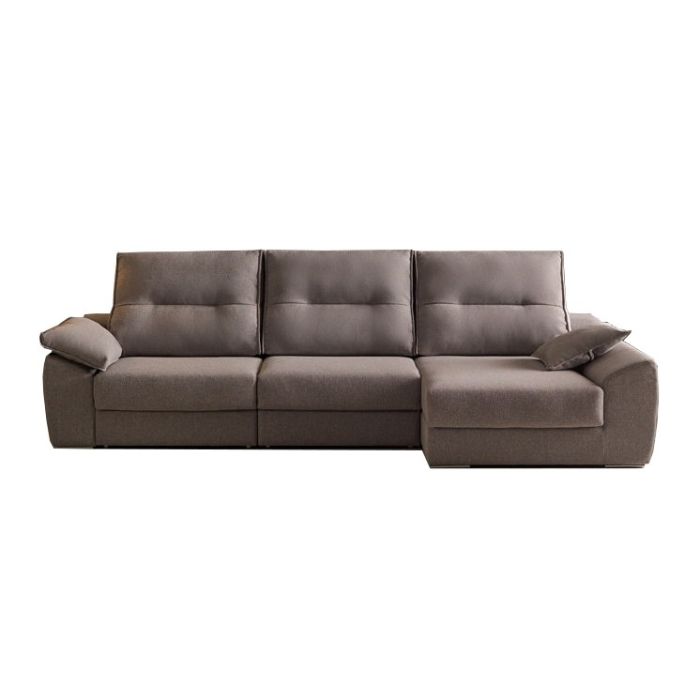 Sofá Chaise Longue Deslizante Derecho Beige, 292 Cm