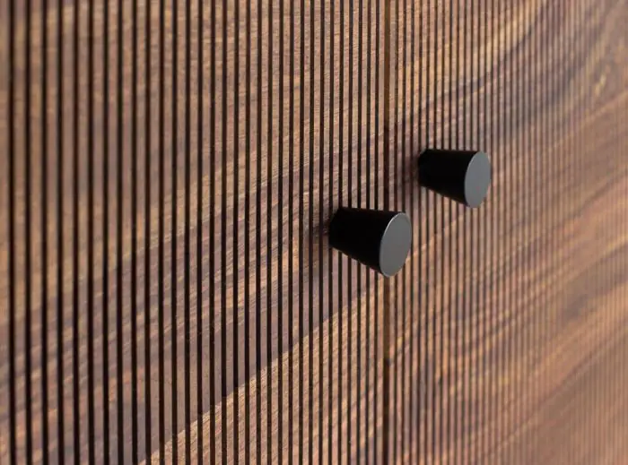 Armario Madera Palisandro/Mango Metal, 150 Cm