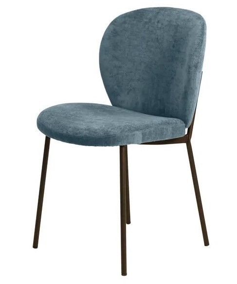Silla Comedor Alba Tejido Tapizado Metal, 58 Cm