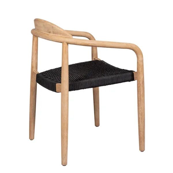 Silla Comedor Eucalipto Cuerda Negro, 57 Cm