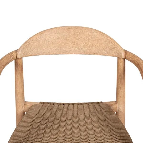 Silla Comedor Eucalipto Cuerda Color Arena, 57 Cm