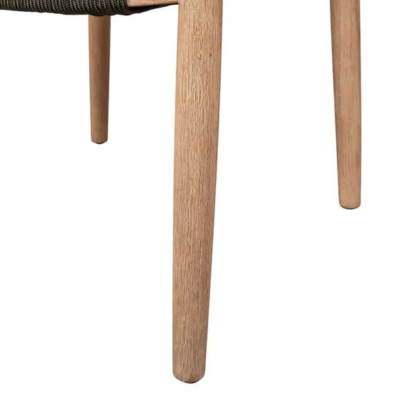 Silla Comedor Eucalipto Cuerda Color Caqui, 57 Cm