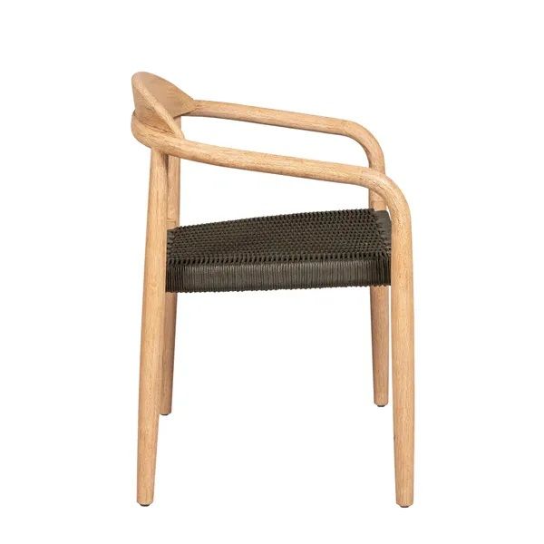 Silla Comedor Eucalipto Cuerda Color Caqui, 57 Cm