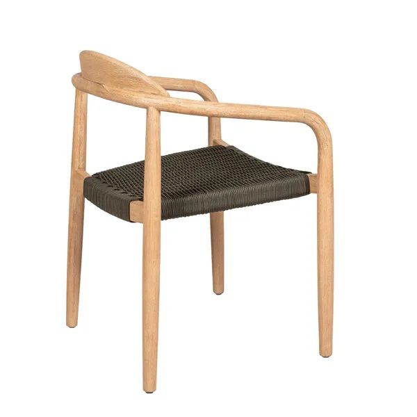 Silla Comedor Eucalipto Cuerda Color Caqui, 57 Cm