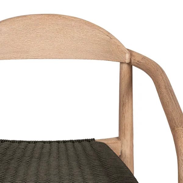 Silla Comedor Eucalipto Cuerda Color Caqui, 57 Cm