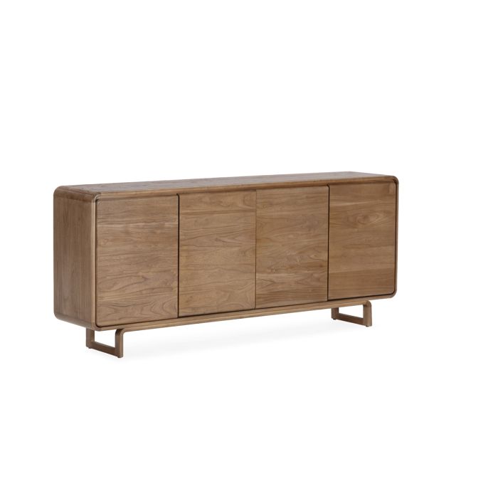 Aparador en madera de olmo marrón antique 200 cm