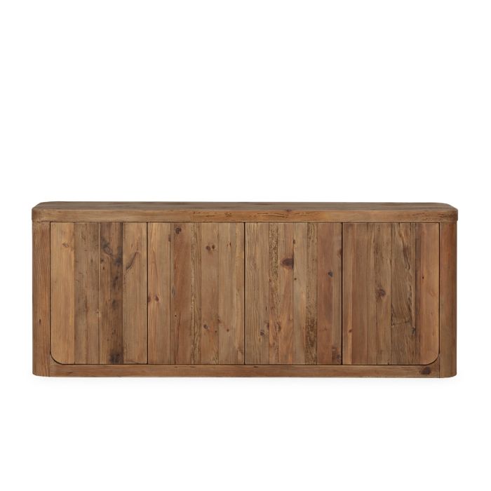 Aparador en madera de pino recuperado natural envejecido 210 cm