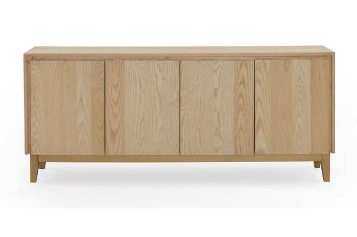 Aparador 4 Puertas Fresno Patas Madera Mango, 177 Cm