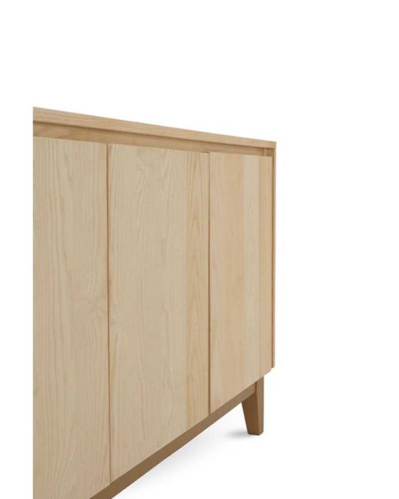 Aparador 4 Puertas Fresno Patas Madera Mango, 177 Cm