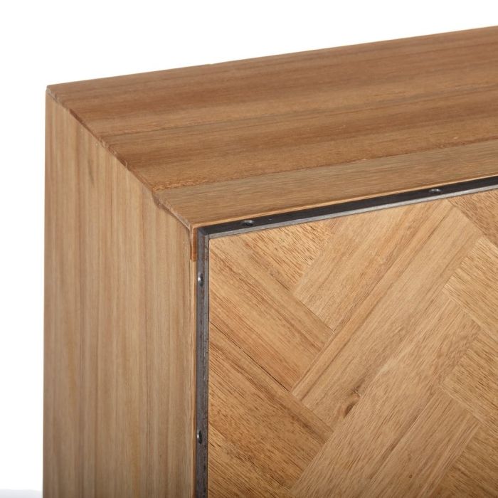 Aparador Zigzag Natural Negro, 180 Cm