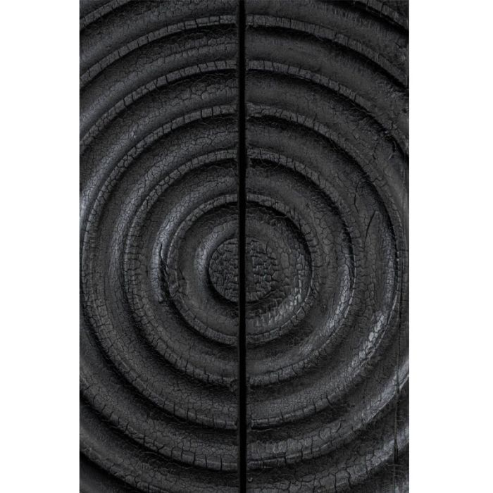 Aparador Carbones Estilo Vintage Negro Acero, 94 Cm