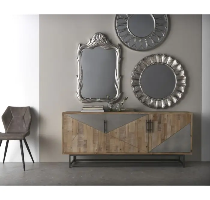 Aparador Contemporáneo Madera Abeto Natural 180 Cm